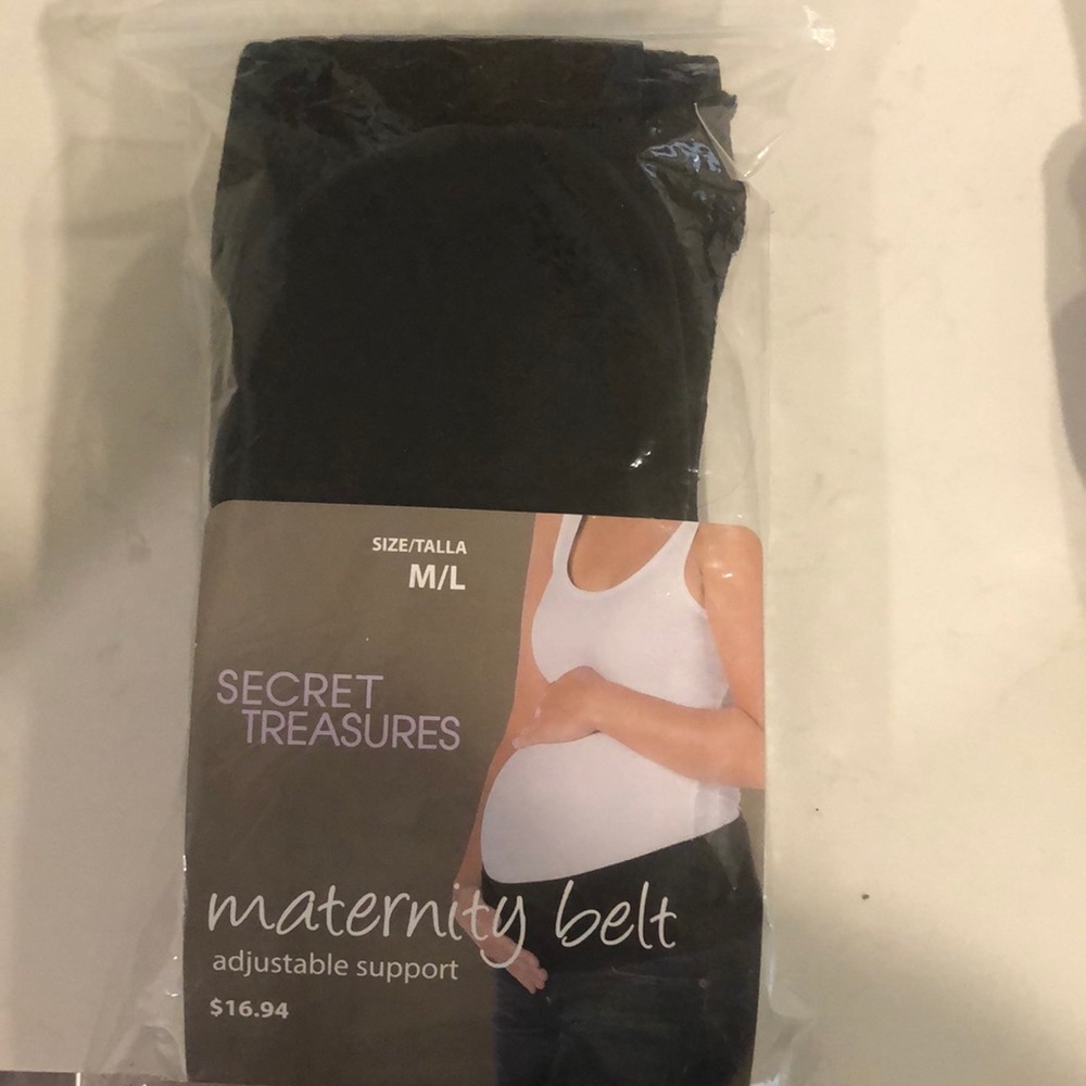 Maternity belt with nursing bra